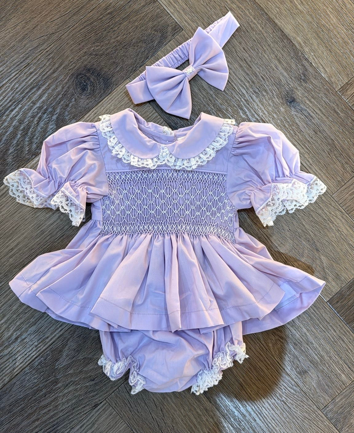 Lilac Smock dress set