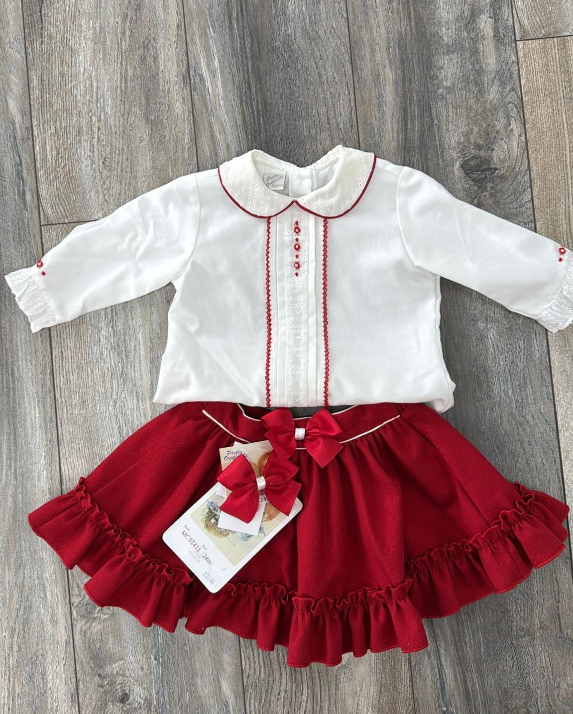 Pretty Originals Red skirt set