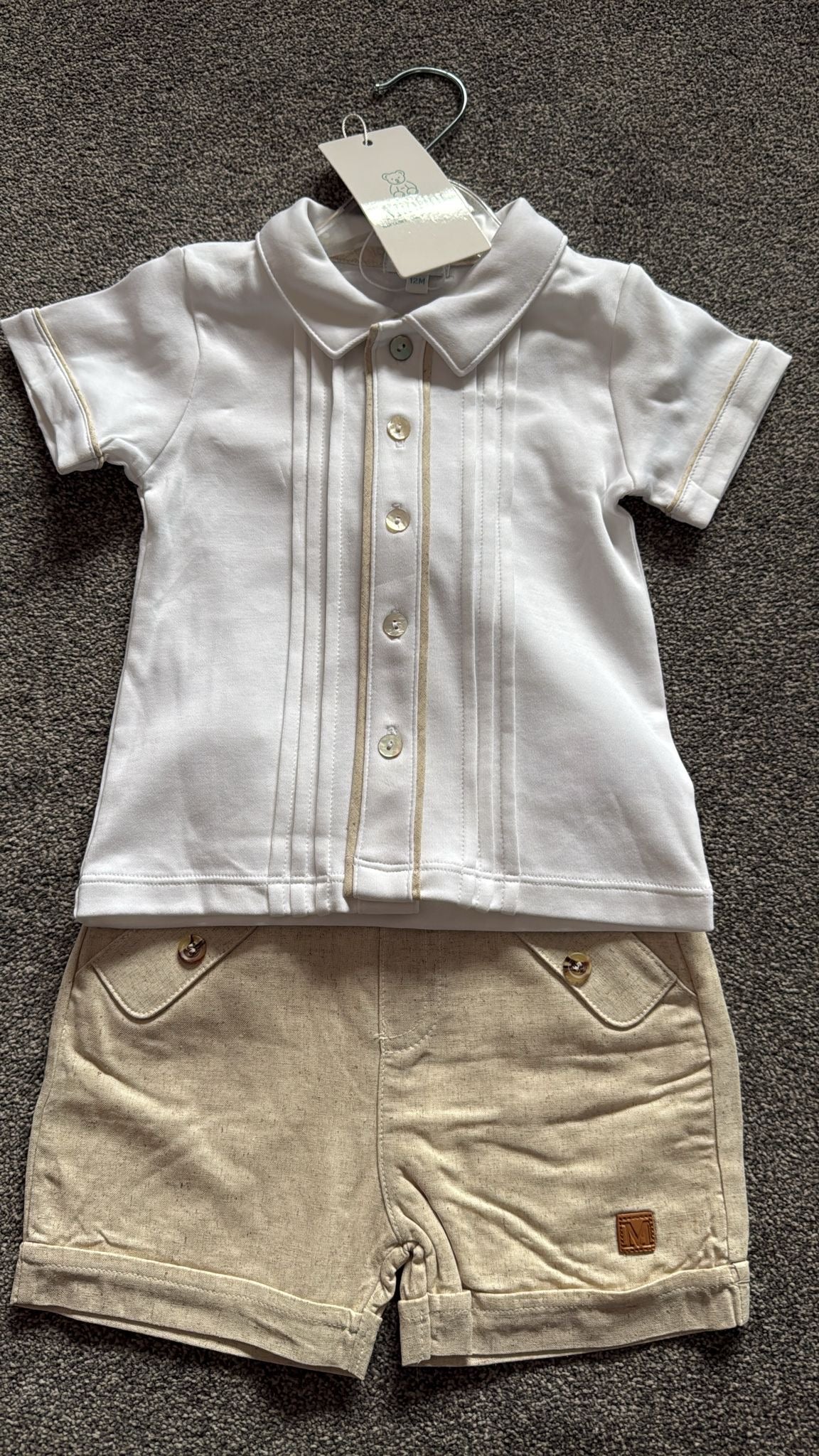 Mintini Beige short set