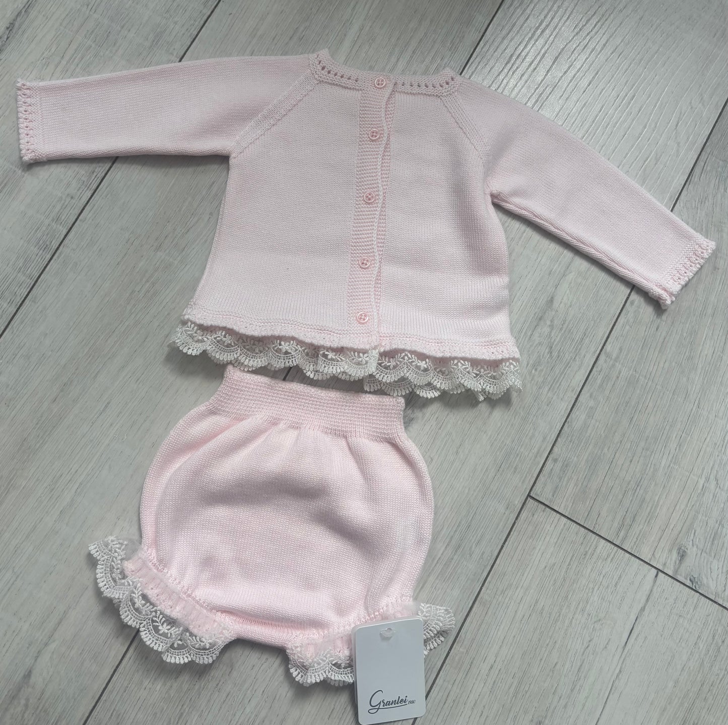Granlei Girls knit jam pant set