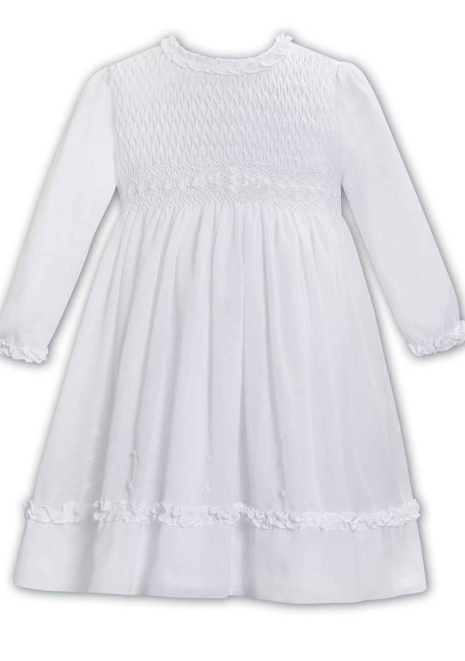 Sarah Louise White Smock dress