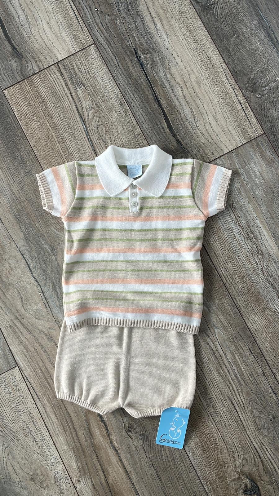 Granlei Stripe Short Set