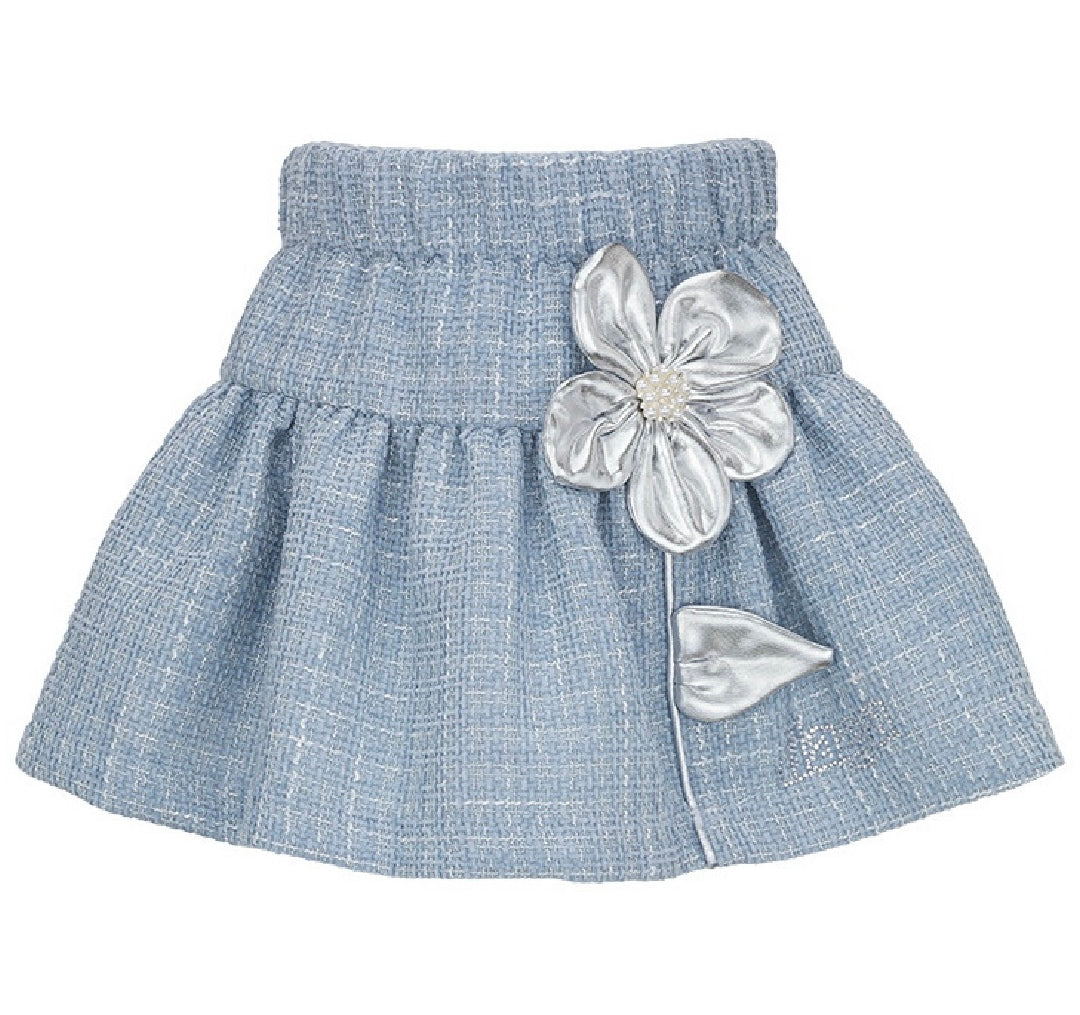 Daga Blue flower Skirt set