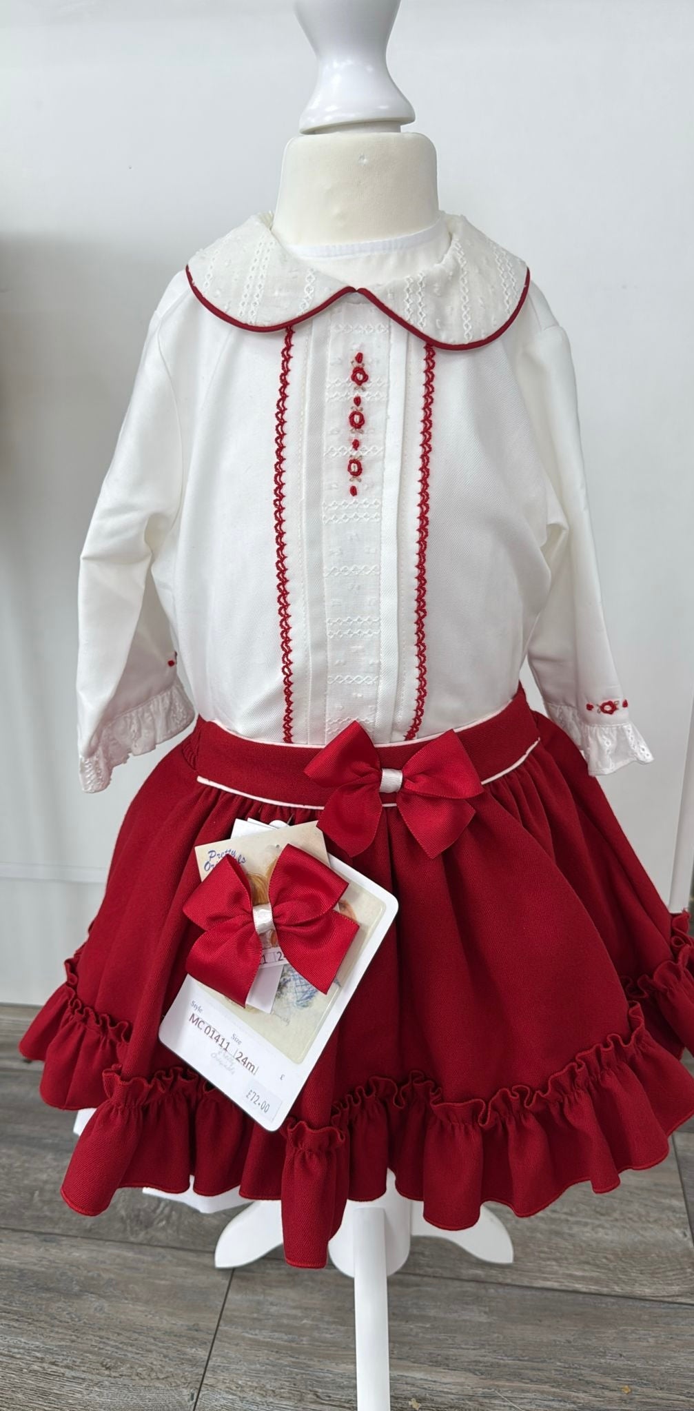 Pretty Originals Red skirt set