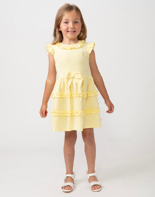 Caramelo Lemon Bow dress