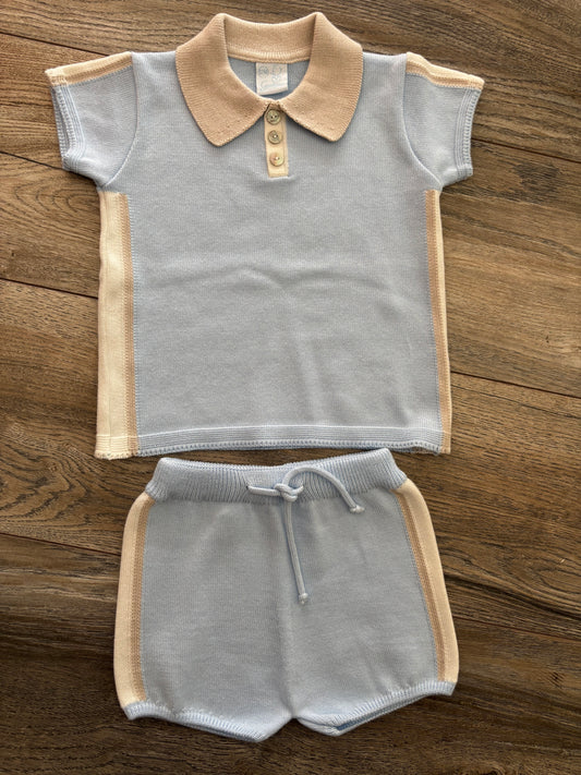 Granlei boys knit short sets