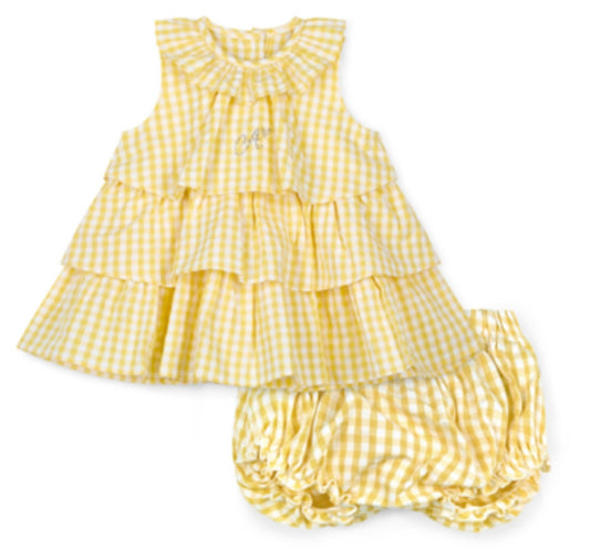 Little A Aria lemon dress