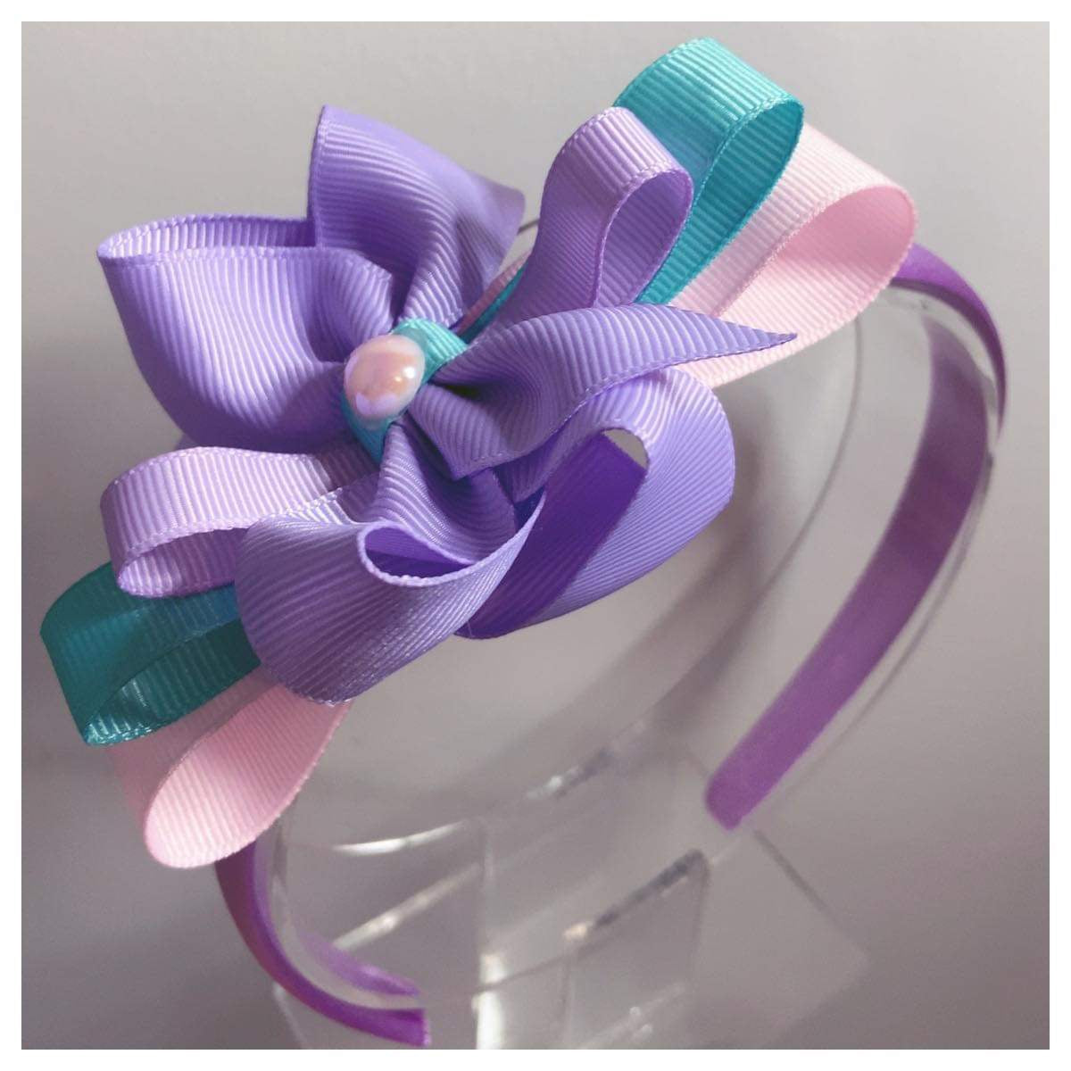 Purple and mint headband