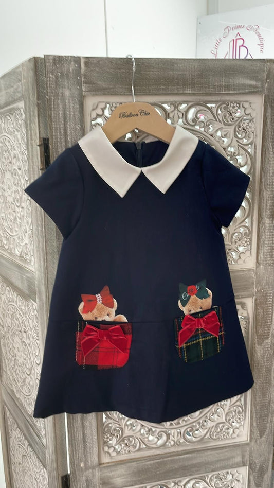 Balloon Chic Navy Teddy Dress