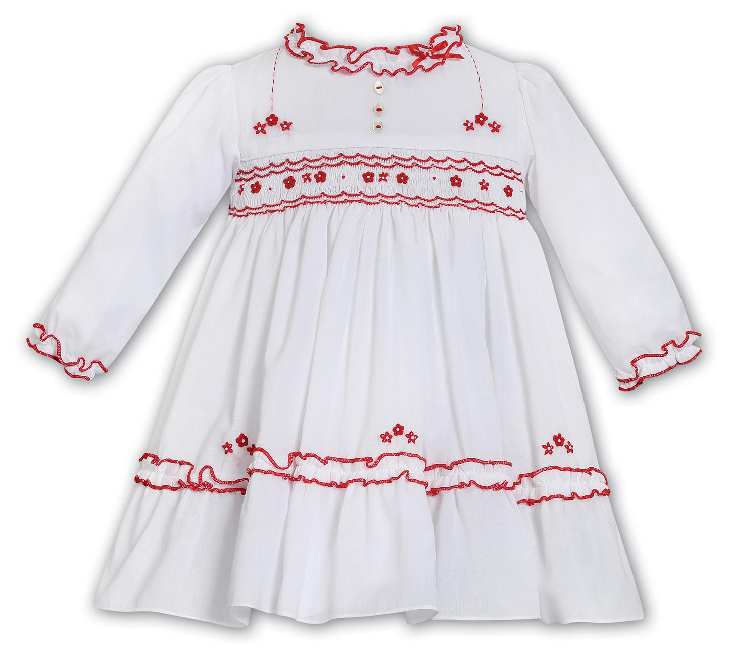 Sarah Louise Red and white dress
