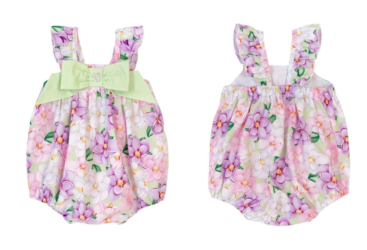 Balloon Chic Floral Romper