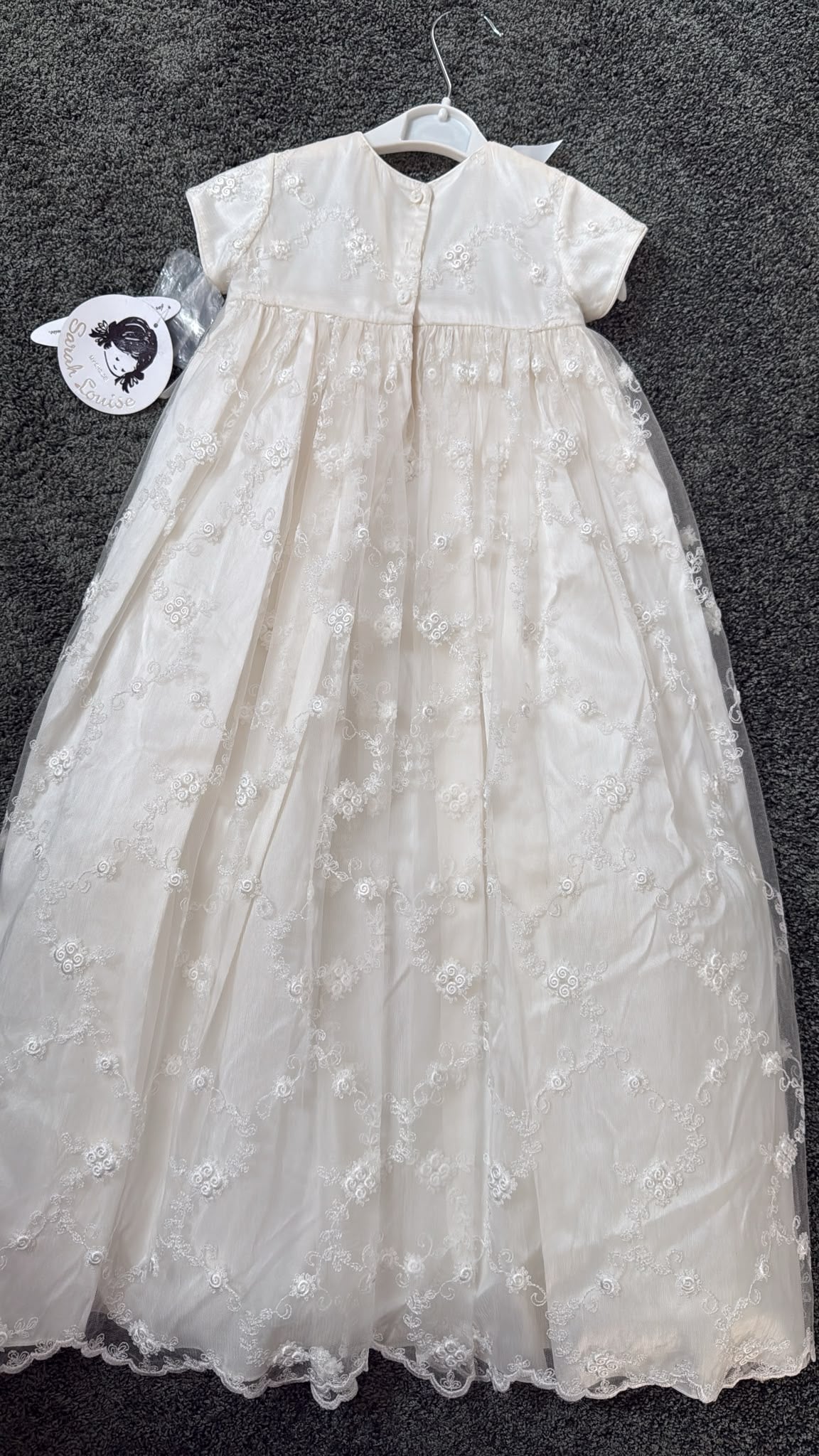 Sarah Louise christening gown and bonnet