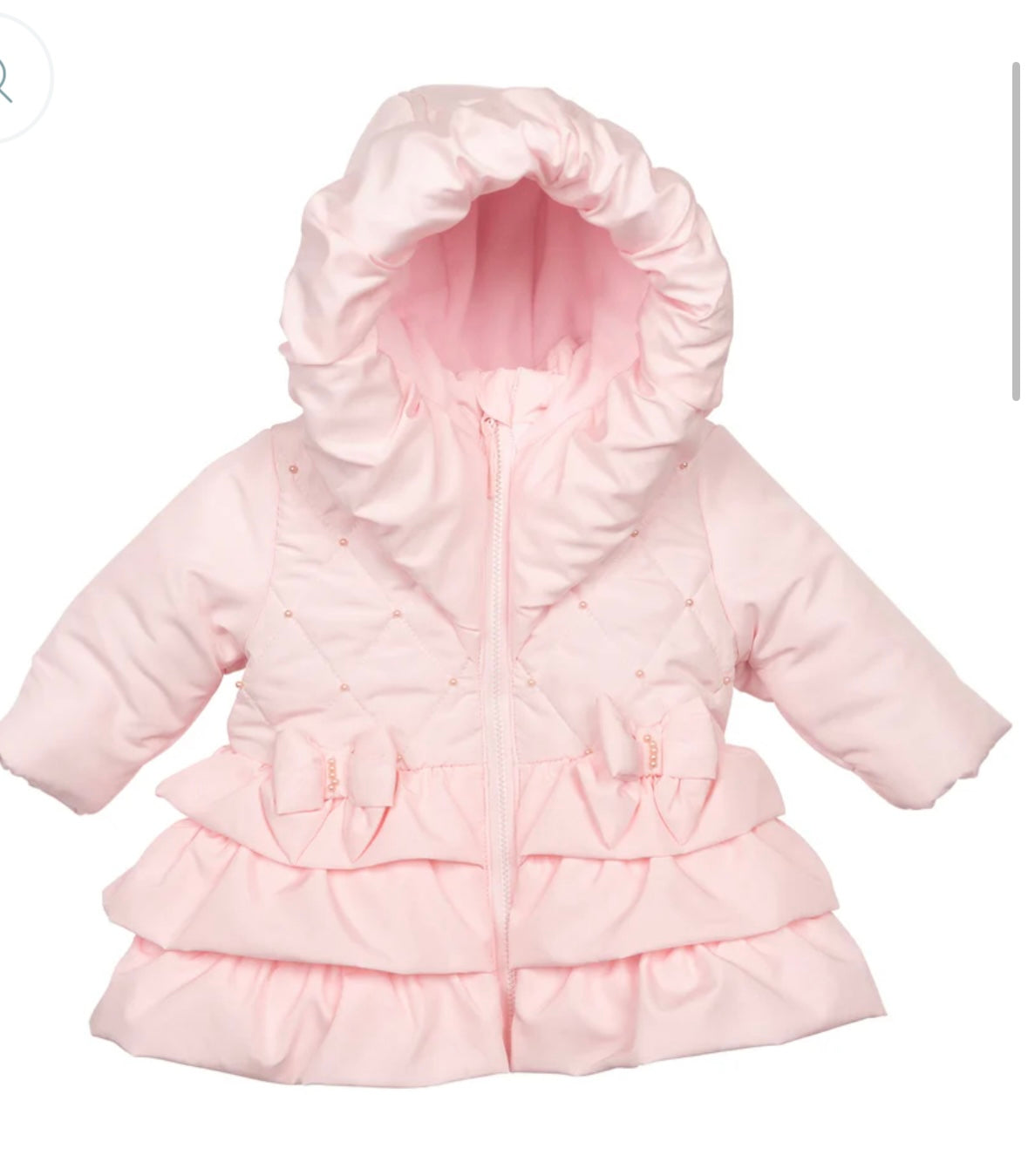 Mintini pink pearl coat
