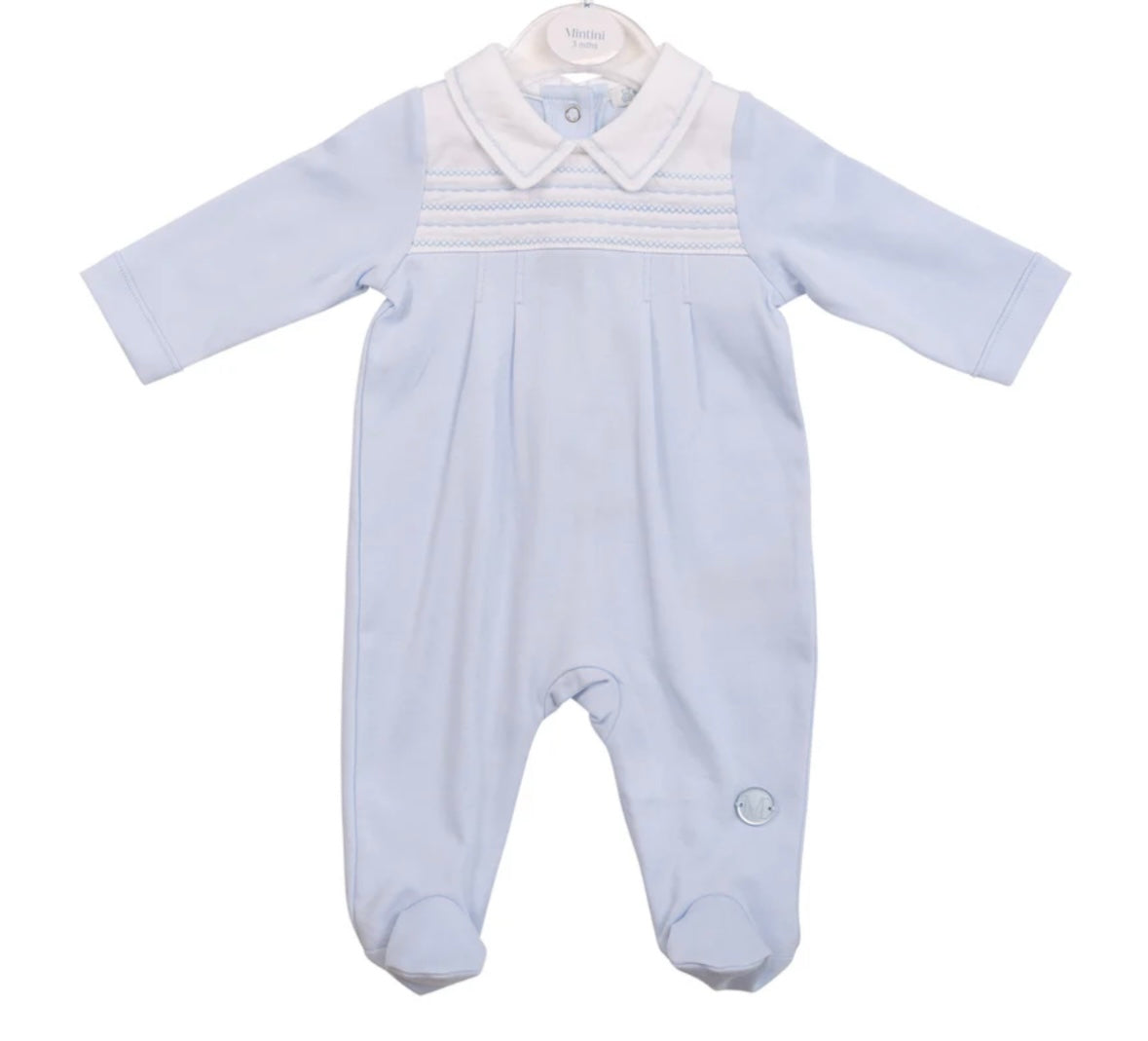 Mintini Boys Smocked All in one