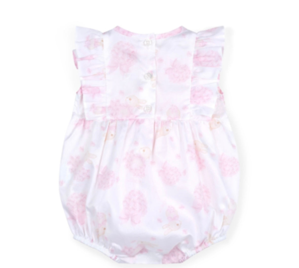 Little A Amira bunny print romper