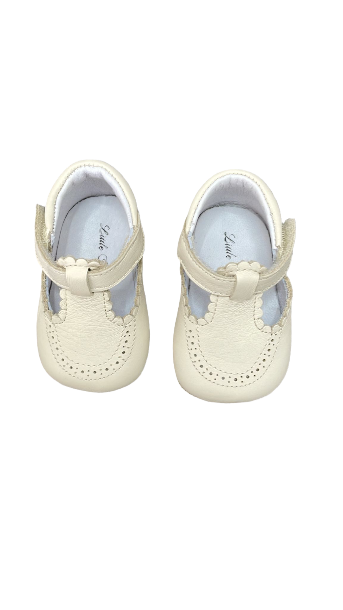 Little Prims boys cream shoes