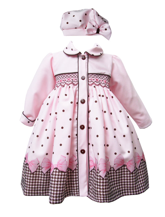 Pretty Originals Pink Smock coat and hat