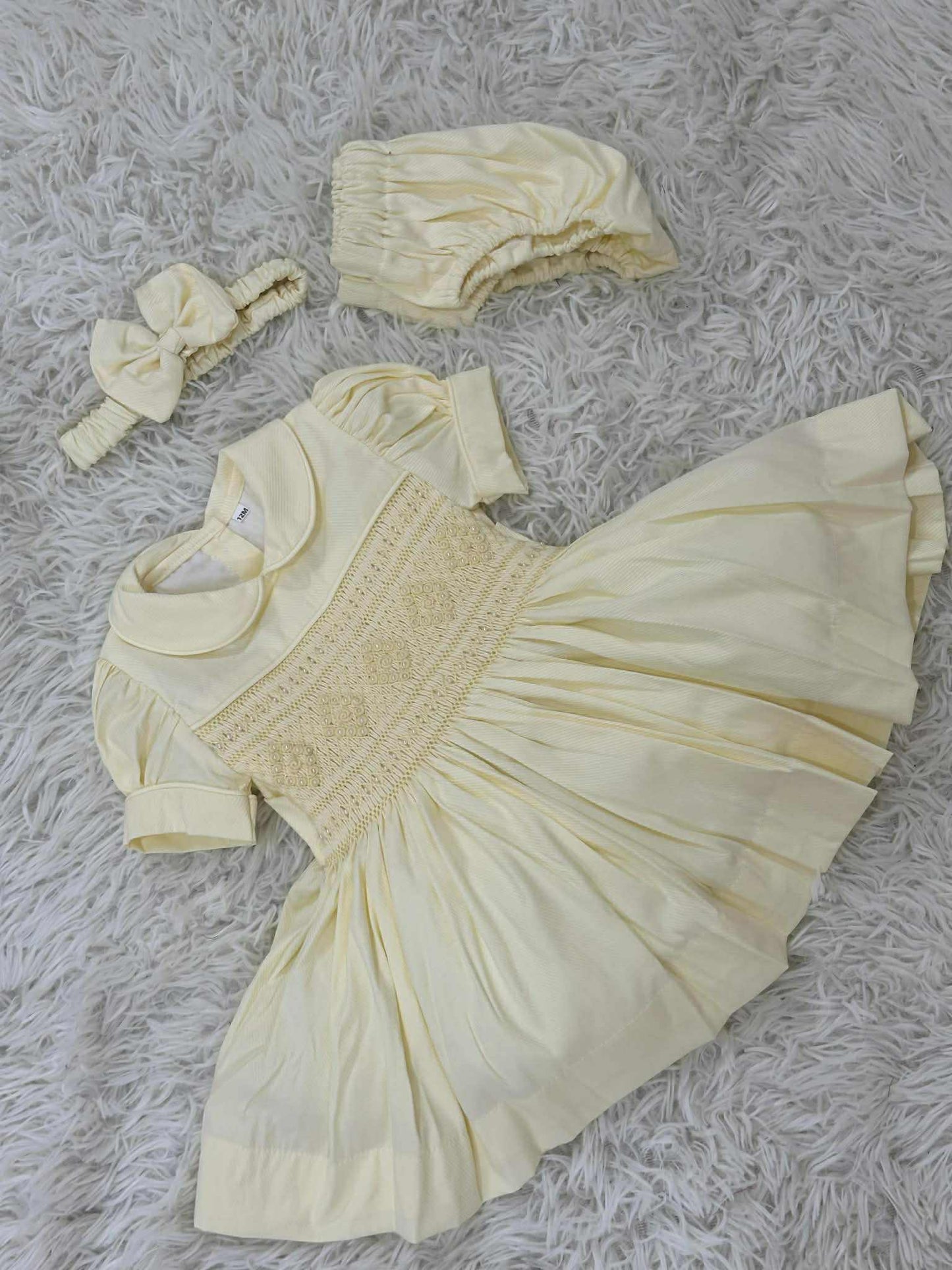 Lemon smock dress set