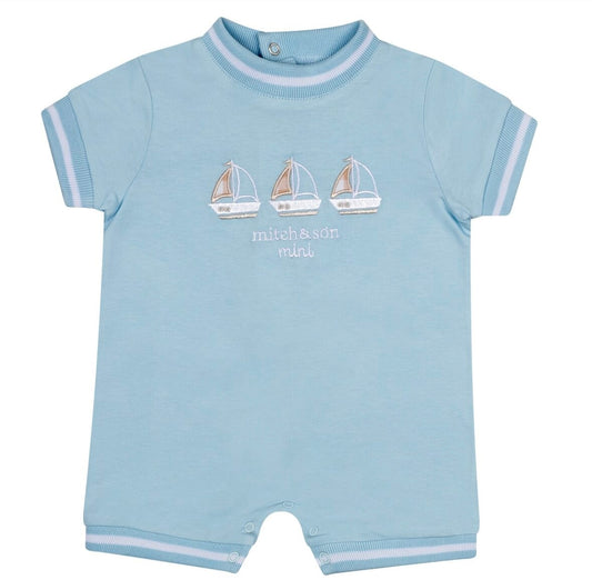 Mitch & Son Sten Sky Blue Boat Romper