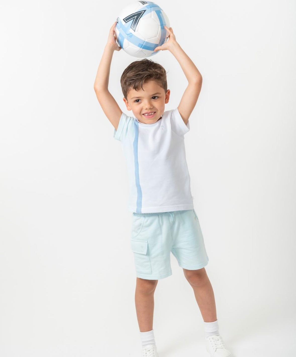 Caramelo Sky blue short set