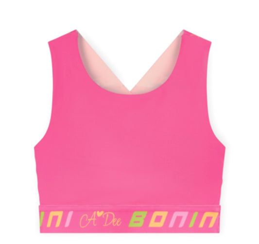 Bonini Flex hot pink crop top