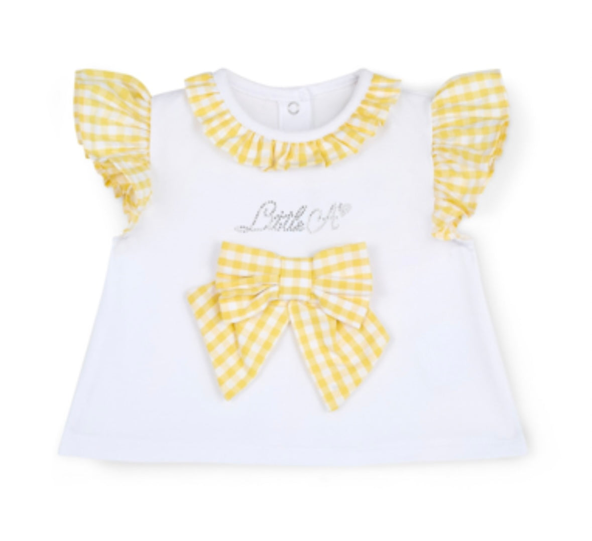 Little a Avery lemon jam pant set