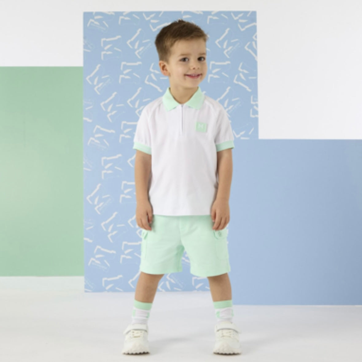 Mitch & Son Oakland mint short set