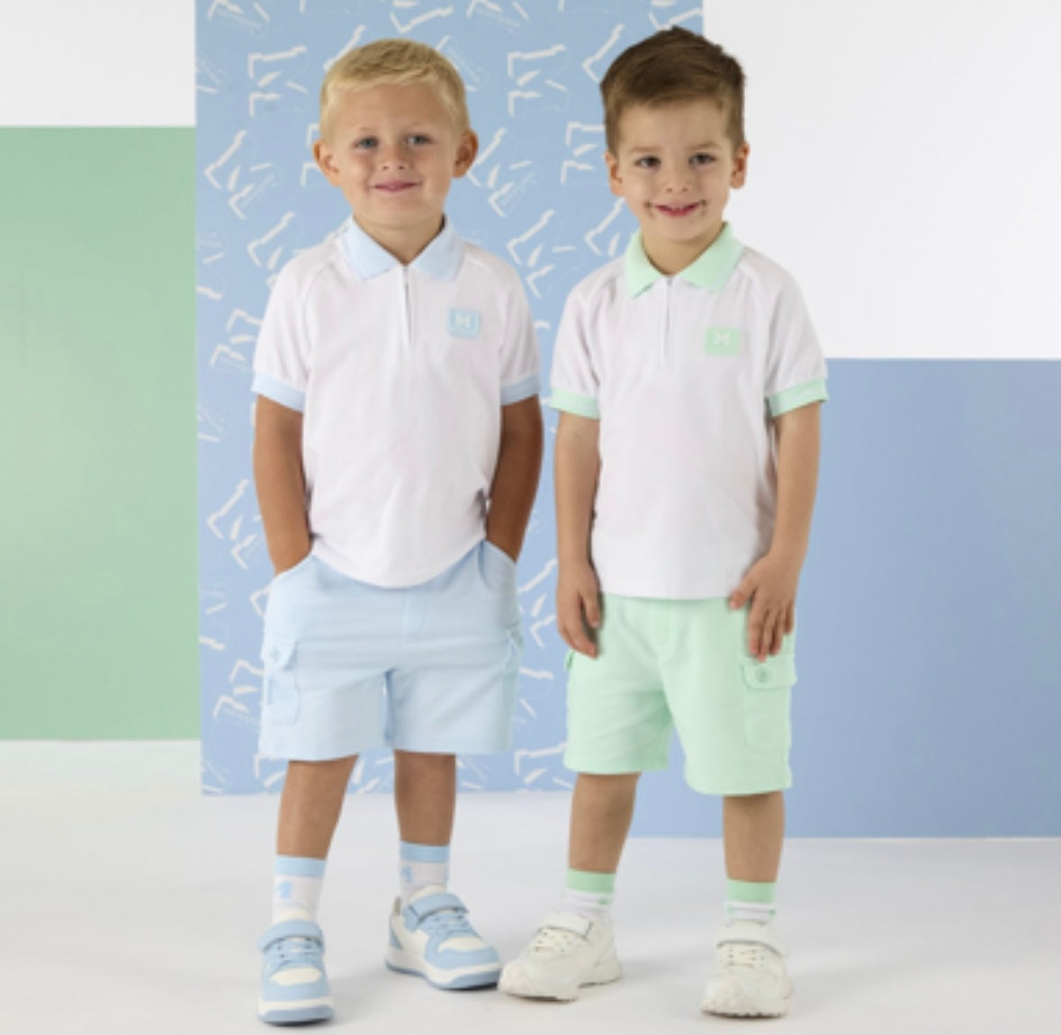 Mitch & Son Oakland Blue Short Set