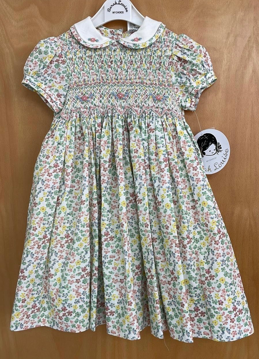 Sarah Louise Floral Smock dress