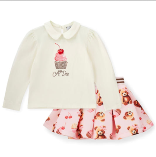 Adee Mabel bear skirt set