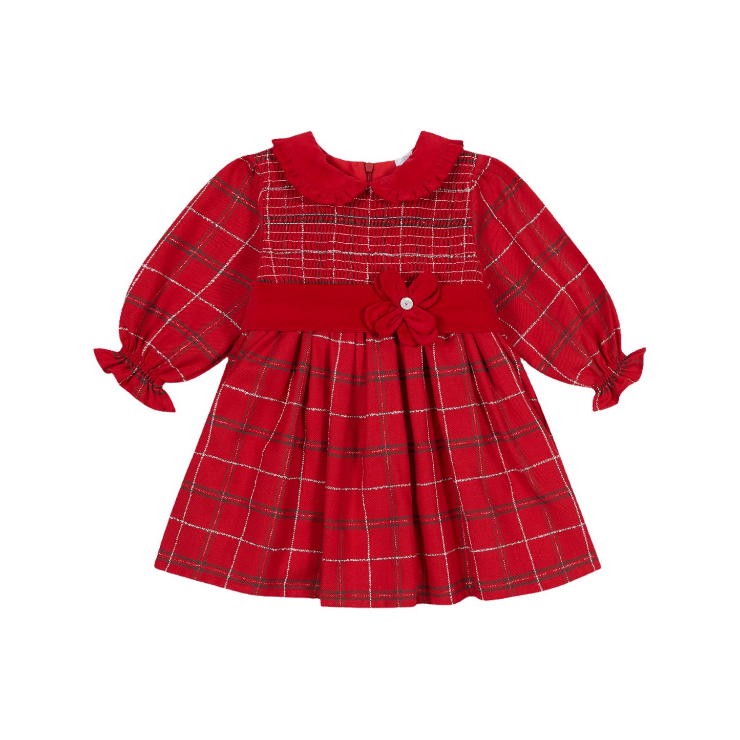 Deolinda Red Check dress