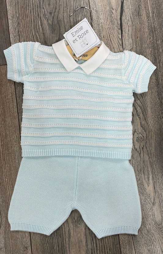 Emile Et Rose knit short set