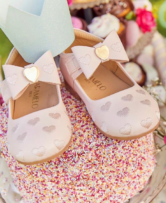 Caramelo Pink Bow Shoes