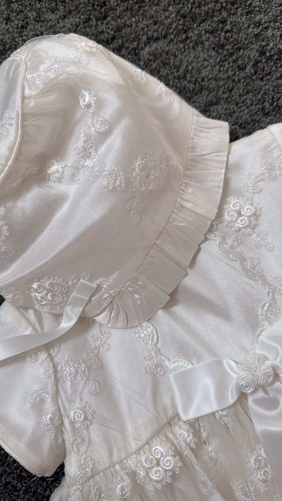 Sarah Louise christening gown and bonnet