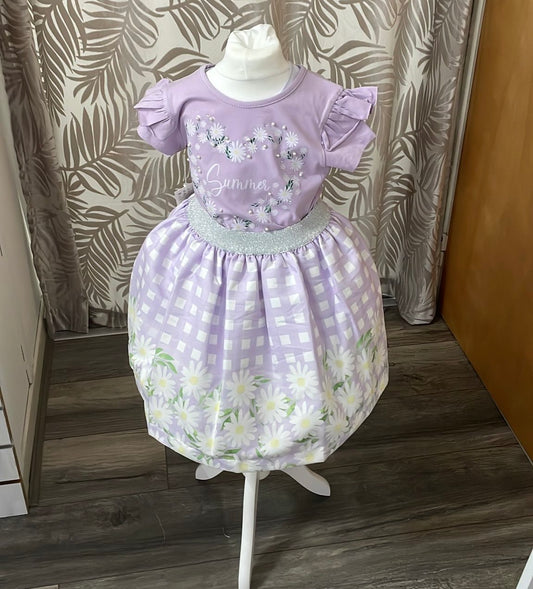 Neon Kids Lilac skirt set