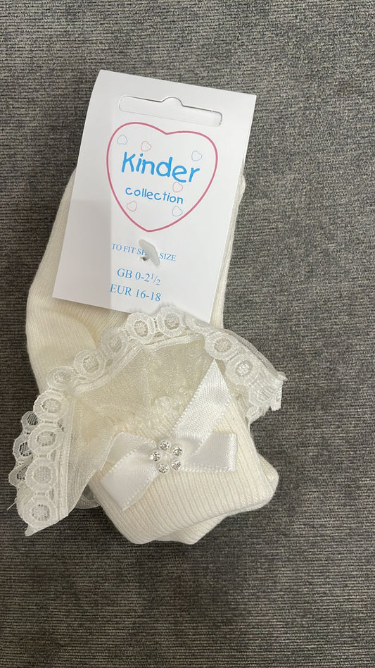 Kinder Cream ankle sock