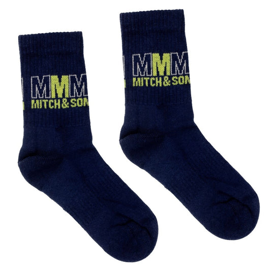 Mitch & Son west navy socks