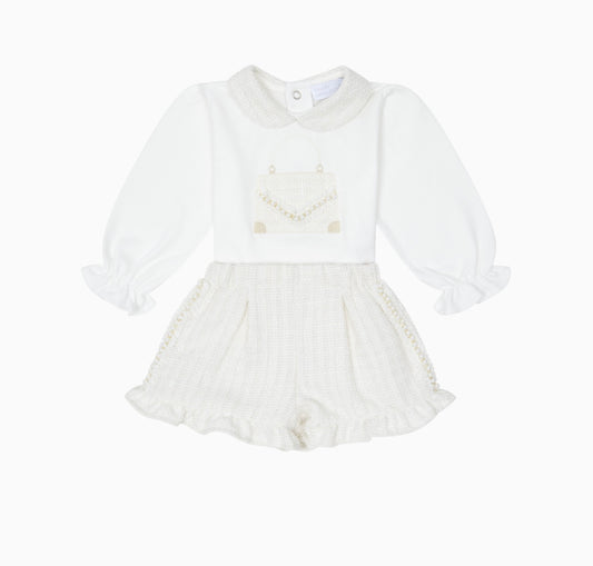 Chic by Deolinda ivory short set