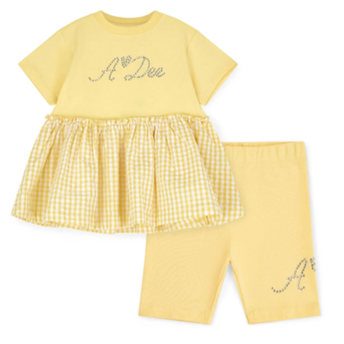 Adee Diana Lemon cycling short set