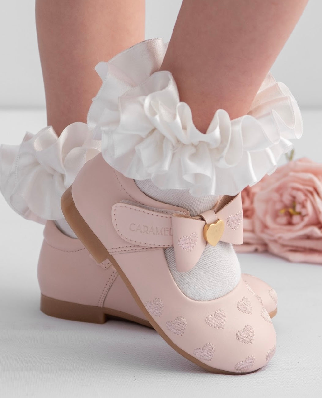 Caramelo Pink Bow Shoes