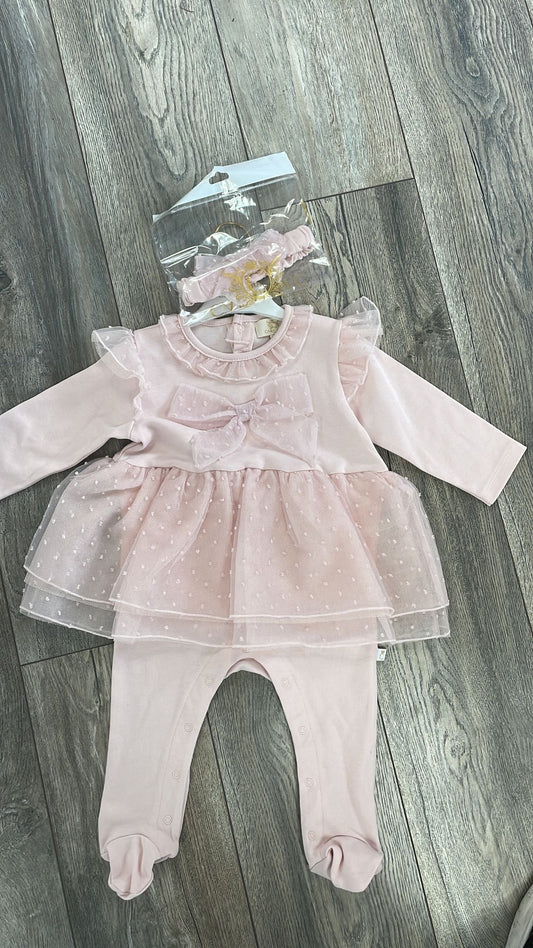 Caramelo Tutu bow all in one