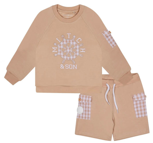 Mitch & Son Teller sweat short set