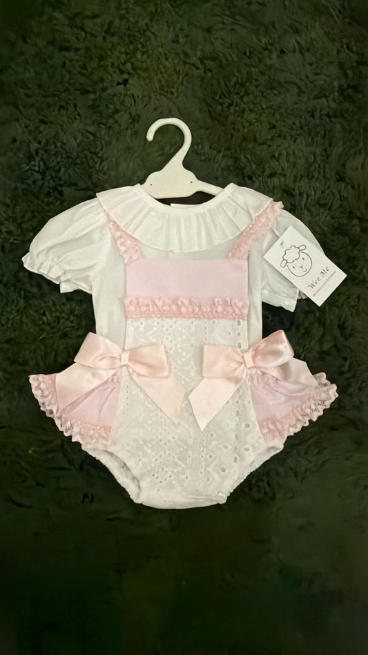 Wee Me frill bow set