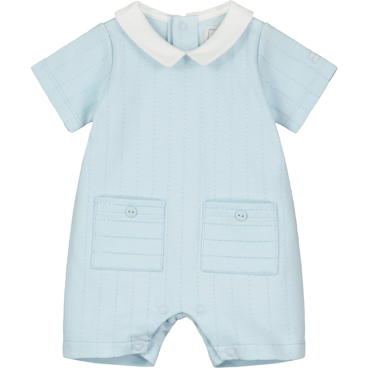 Emile Et Rose Baby Blue Romper