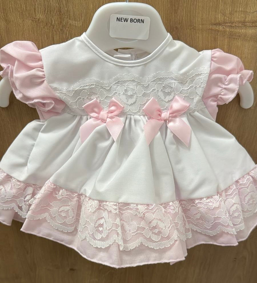Pink frill baby dress