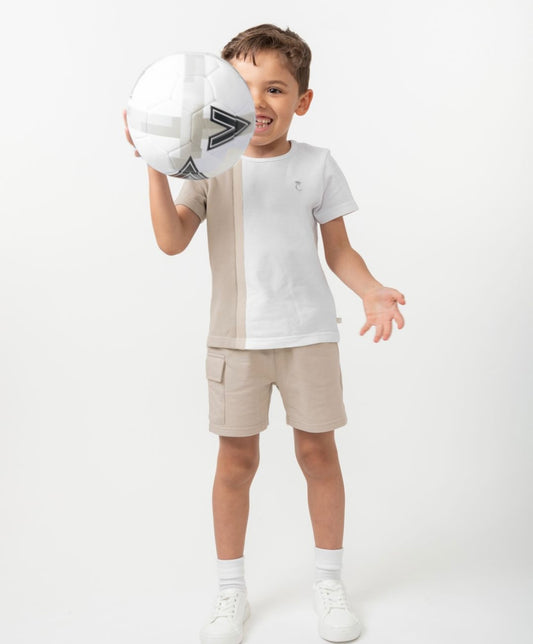 Caramelo Boys Mink short set