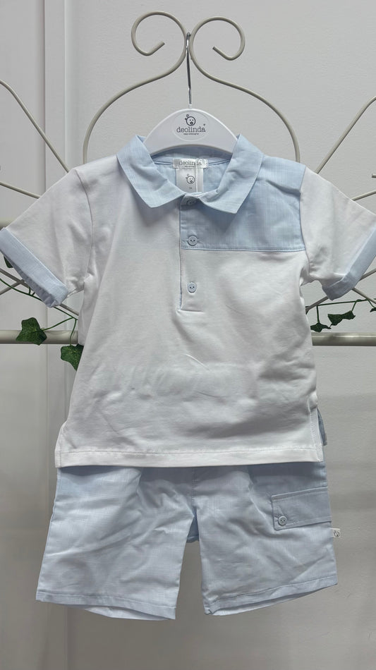 Deolinda blue short set