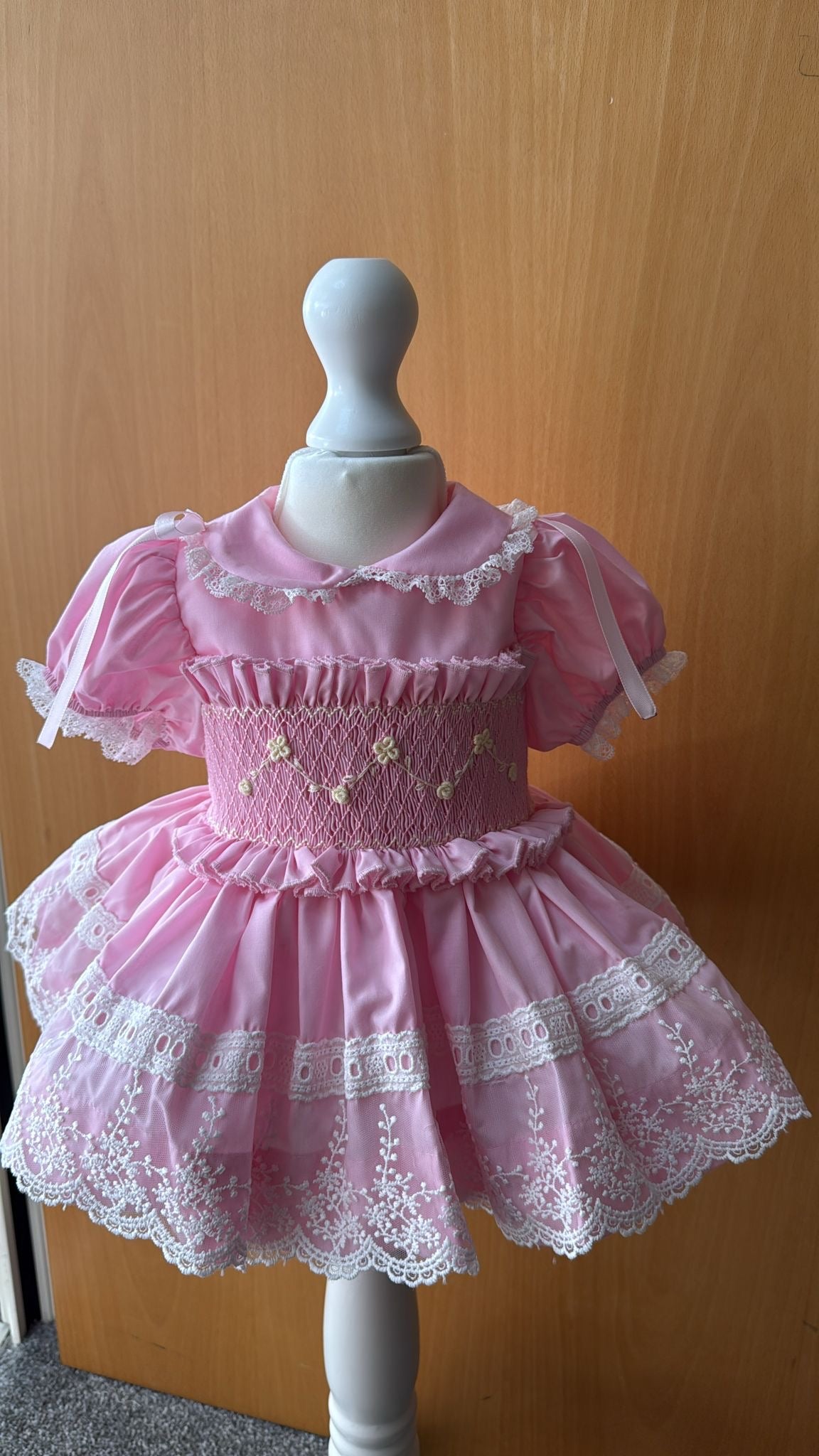 Little Prims Smock Pink Dress