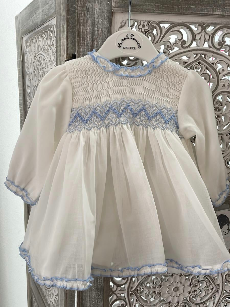 Sarah Louise White Smock Dress set