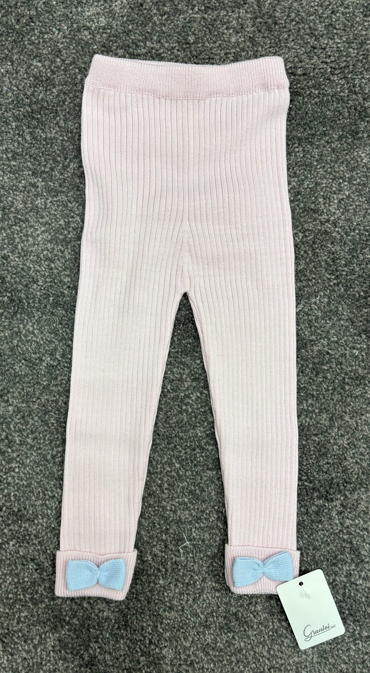 Granlei Pink and Blue Knit legging set